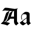 Black Letter A